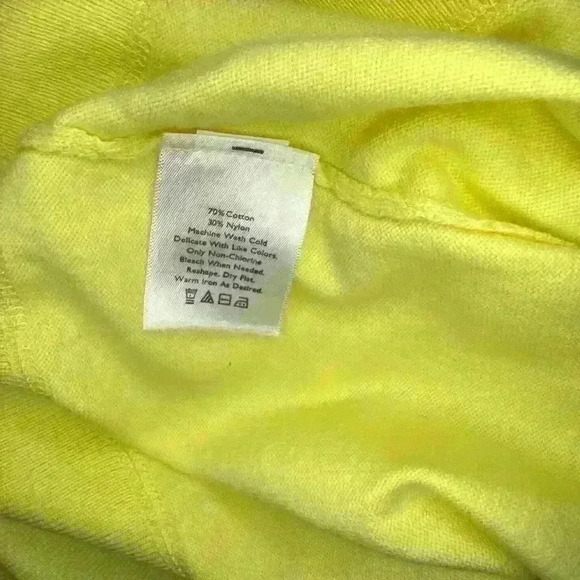NWT Eddie Bauer Yellow Button Up - Picture 9 of 9